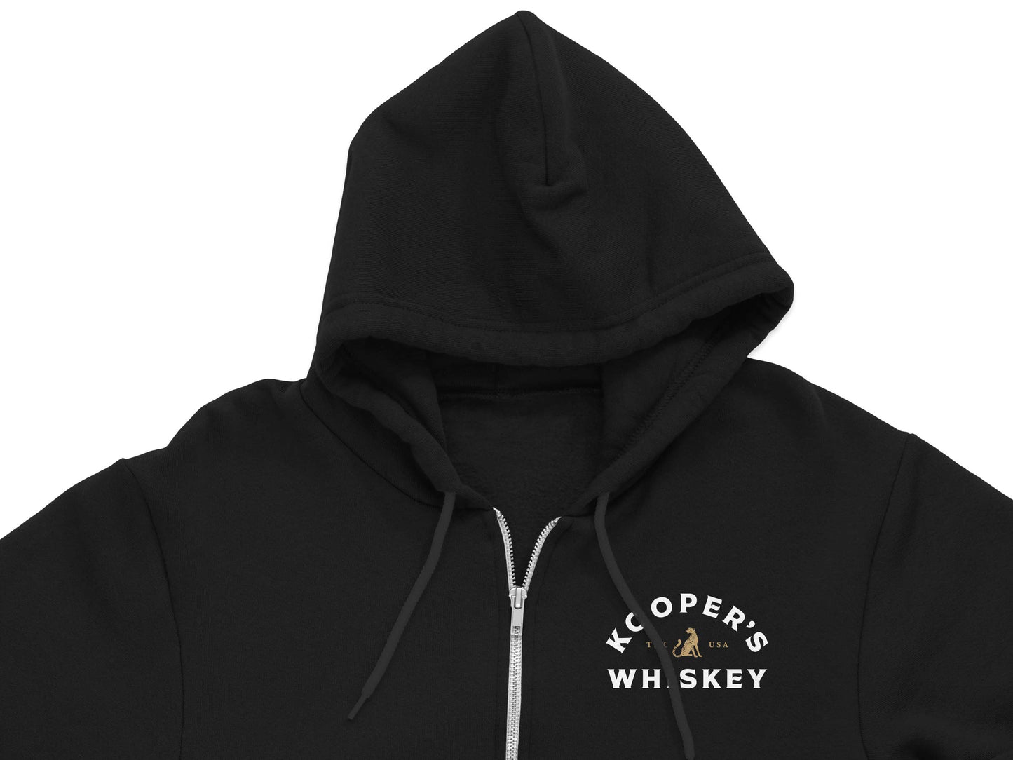 Kooper Family Whiskey Zip Up Hoodie - Black