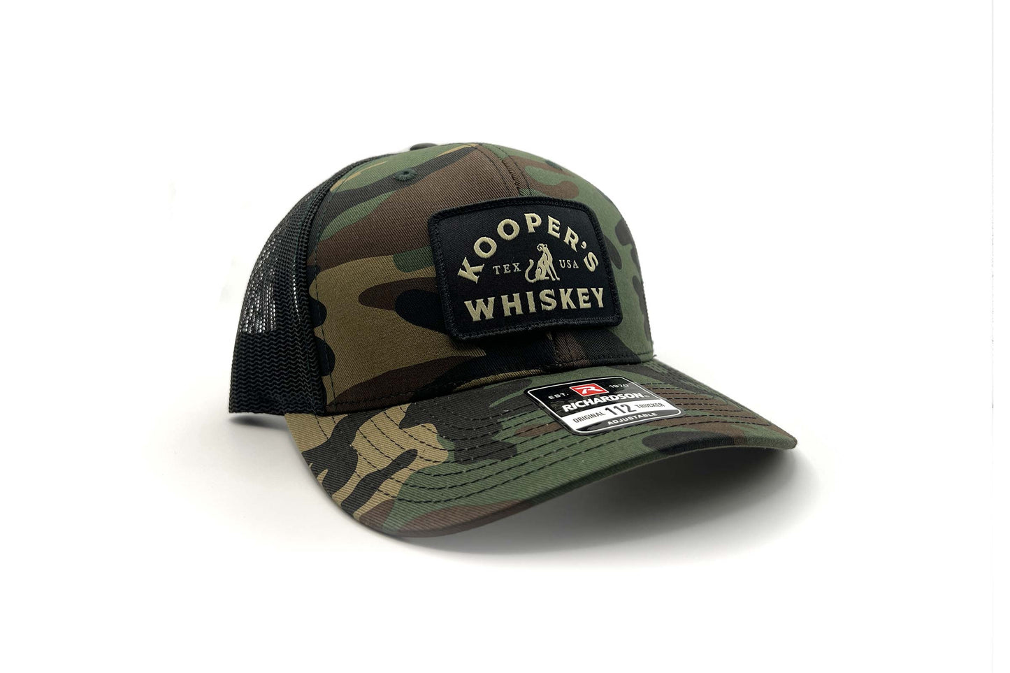 Kooper Family Whiskey Trucker Hat - Camouflage